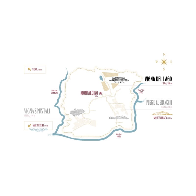 Mappa Val di Suga, Vigna del Lago